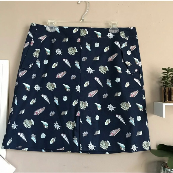 Talbots Dresses & Skirts - SOLD Talbots Navy Blue Seashell Sea Shells
